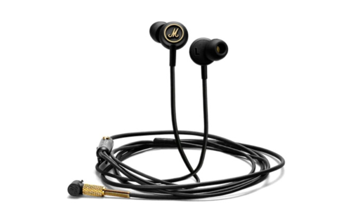 Marshall Mode EQ Earphones with Mic (Black & Brass) Gift card