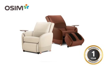 OSIM uDiva 3 Plus (Ivory/Brown) Massage Sofa
